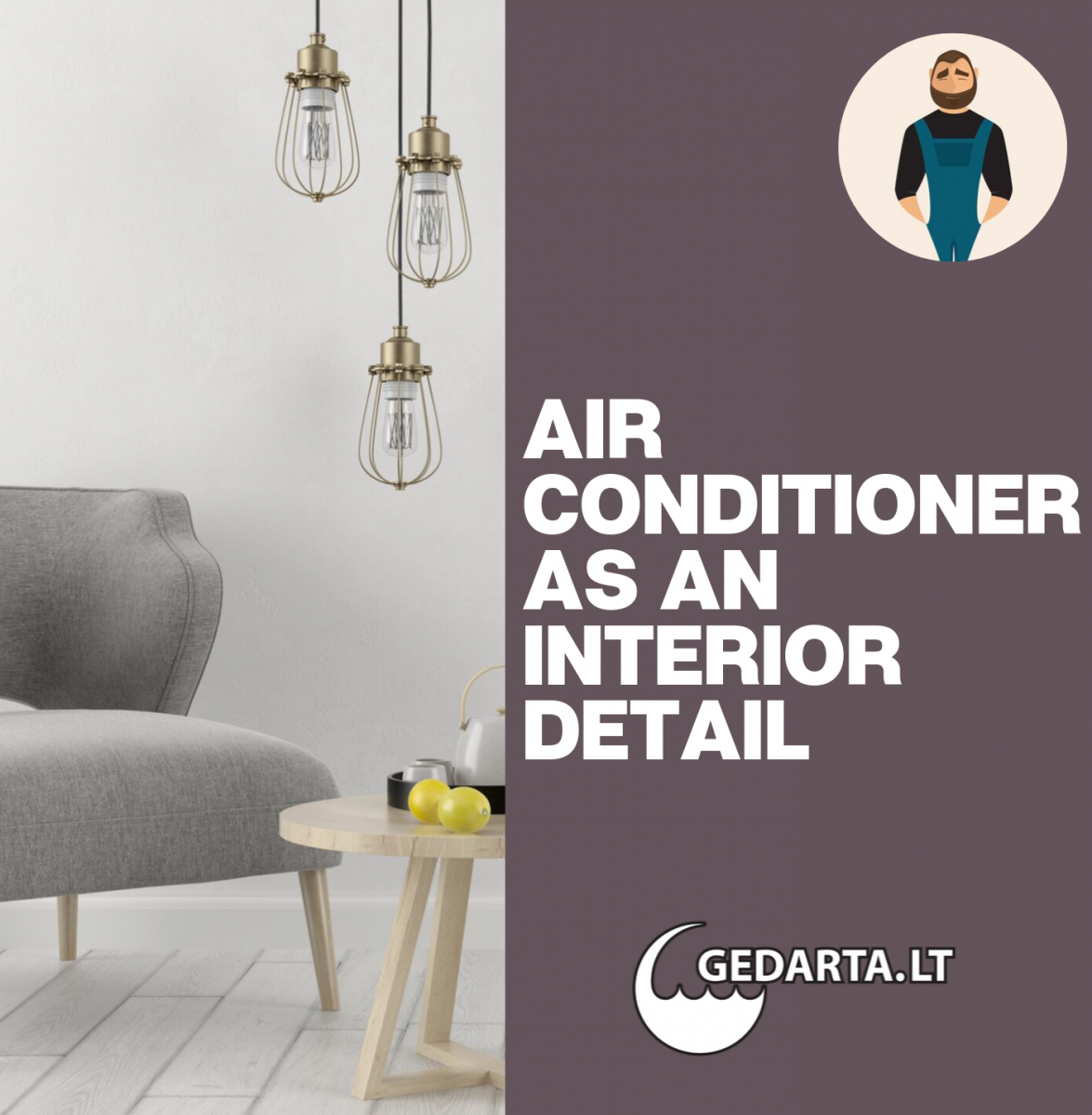 Air Conditioner as an interior detai