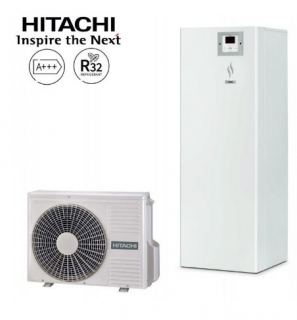 Šilumos siurblys oras-vanduo Hitachi Yutaki S260l Combi 4,3 kW