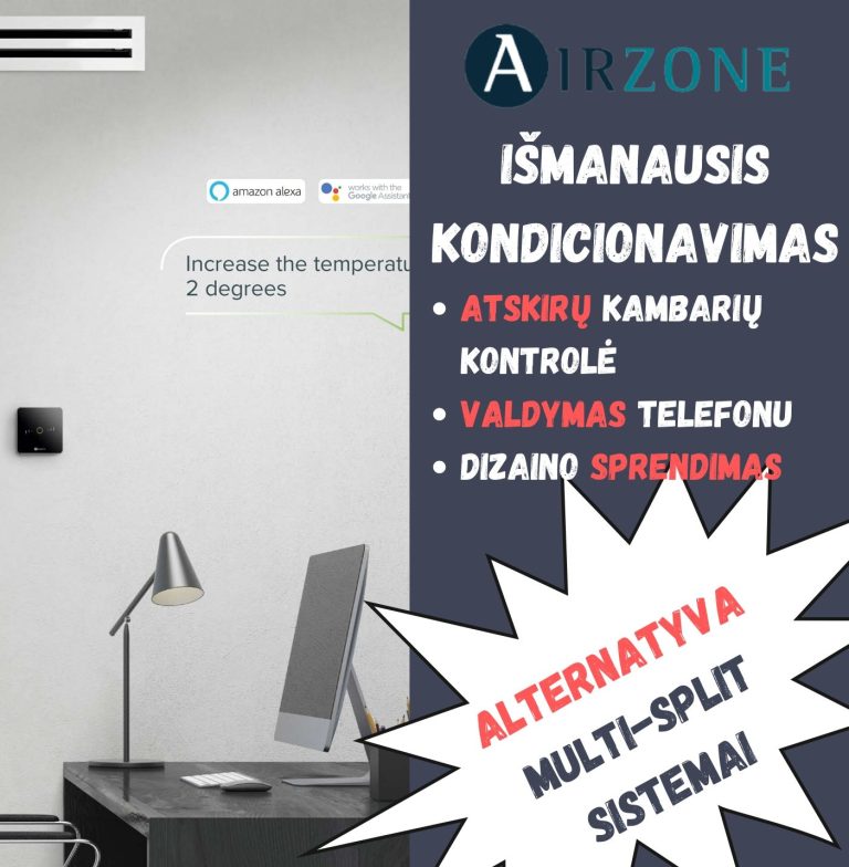 AirZone išmanusis kondicionavimas