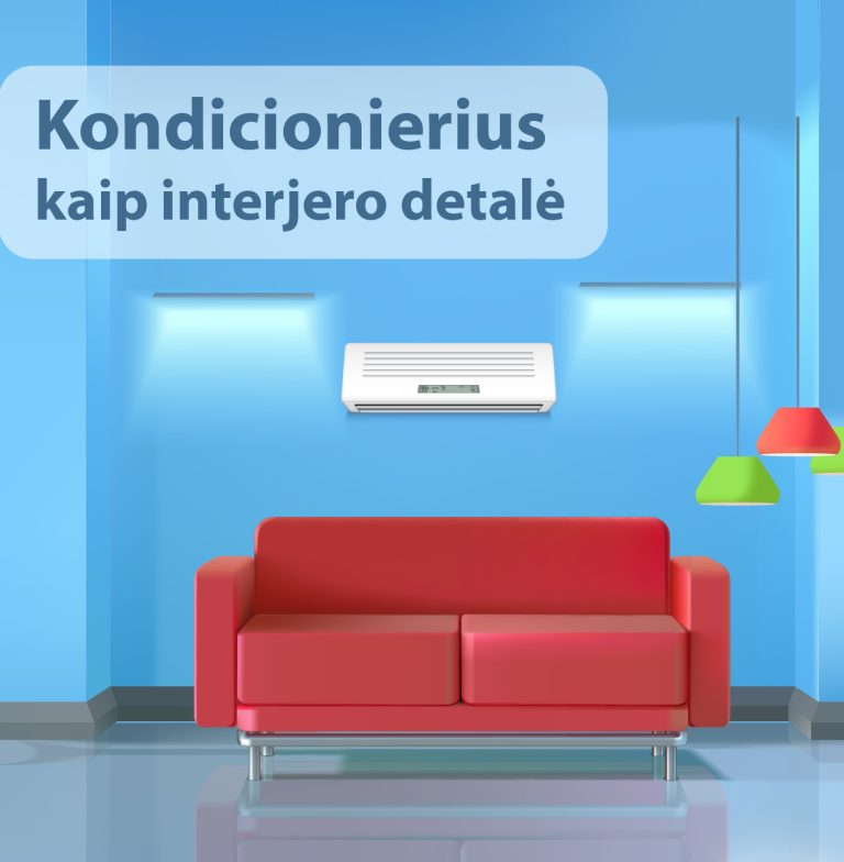 Kondicionierius kaip interjero detalė