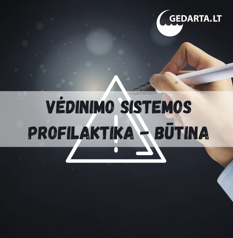 Vėdinimo sistemos profilaktika - būtina