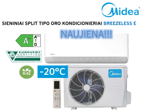 Kondicionierius Midea Breezeless-E 2.8/2.9 kW