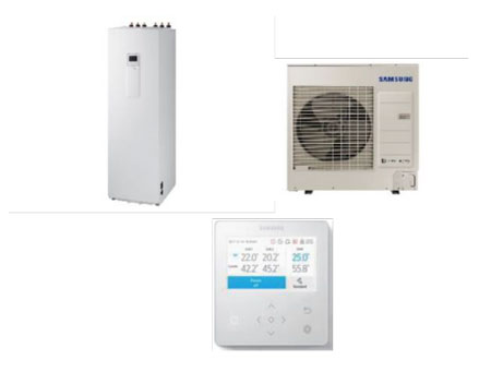 Šilumos siurblys Samsung ClimateHub Oras-vanduo AE040RXEDEG/AE260RNWSEG 4,4kW