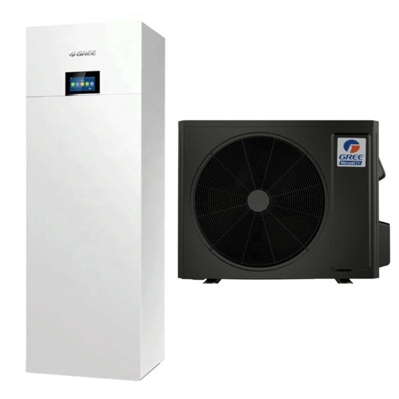Šilumos siurblys Gree Versati IV Split su integruotu boileriu 13.0 kW/15.5 kW